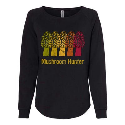 Mushroom Hunter Cute Gift Fun Morel Hunting Distressed Look Gift Womens California Wash Sweatshirt