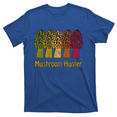 Mushroom Hunter Cute Gift Fun Morel Hunting Distressed Look Gift T-Shirt