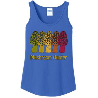 Mushroom Hunter Cute Gift Fun Morel Hunting Distressed Look Gift Ladies Essential Tank