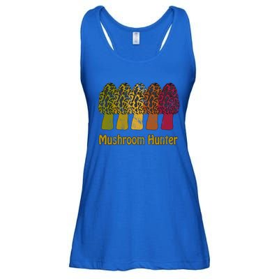 Mushroom Hunter Cute Gift Fun Morel Hunting Distressed Look Gift Ladies Essential Flowy Tank