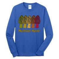 Mushroom Hunter Cute Gift Fun Morel Hunting Distressed Look Gift Tall Long Sleeve T-Shirt