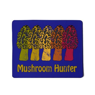 Mushroom Hunter Cute Gift Fun Morel Hunting Distressed Look Gift Mousepad