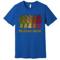 Mushroom Hunter Cute Gift Fun Morel Hunting Distressed Look Gift Premium T-Shirt