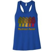 Mushroom Hunter Cute Gift Fun Morel Hunting Distressed Look Gift Women's Racerback Tank