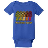 Mushroom Hunter Cute Gift Fun Morel Hunting Distressed Look Gift Baby Bodysuit