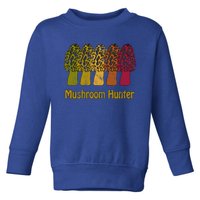 Mushroom Hunter Cute Gift Fun Morel Hunting Distressed Look Gift Toddler Sweatshirt