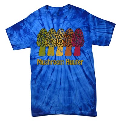 Mushroom Hunter Cute Gift Fun Morel Hunting Distressed Look Gift Tie-Dye T-Shirt