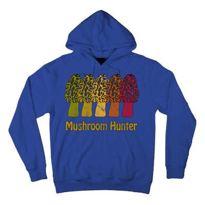 Mushroom Hunter Cute Gift Fun Morel Hunting Distressed Look Gift Tall Hoodie
