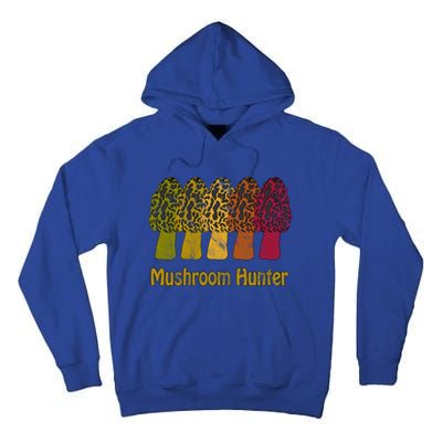 Mushroom Hunter Cute Gift Fun Morel Hunting Distressed Look Gift Tall Hoodie