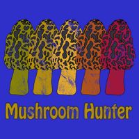 Mushroom Hunter Cute Gift Fun Morel Hunting Distressed Look Gift Womens T-Shirt