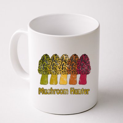 Mushroom Hunter Cute Gift Fun Morel Hunting Distressed Look Gift Coffee Mug