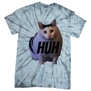 Meme Huh Cat Funny Tie-Dye T-Shirt