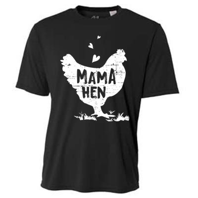 Mama Hen Chicken Funny Farmer Hen Chicken Mama Cooling Performance Crew T-Shirt