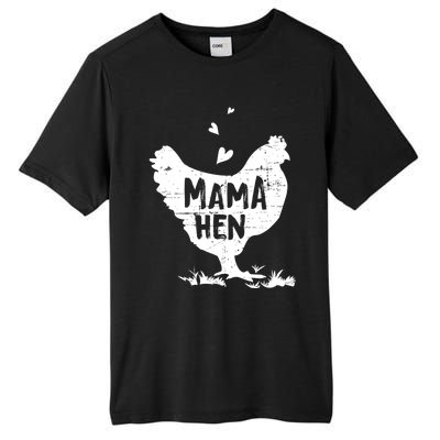 Mama Hen Chicken Funny Farmer Hen Chicken Mama Tall Fusion ChromaSoft Performance T-Shirt