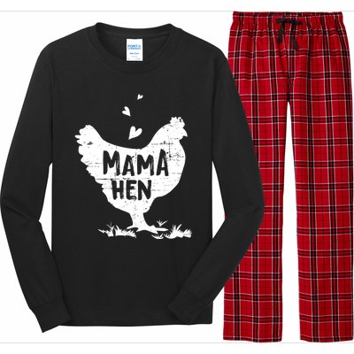 Mama Hen Chicken Funny Farmer Hen Chicken Mama Long Sleeve Pajama Set