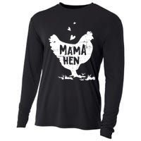 Mama Hen Chicken Funny Farmer Hen Chicken Mama Cooling Performance Long Sleeve Crew