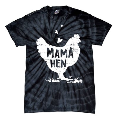 Mama Hen Chicken Funny Farmer Hen Chicken Mama Tie-Dye T-Shirt