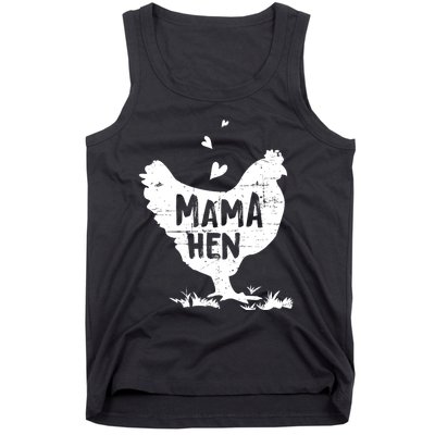 Mama Hen Chicken Funny Farmer Hen Chicken Mama Tank Top