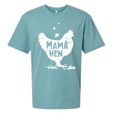 Mama Hen Chicken Funny Farmer Hen Chicken Mama Sueded Cloud Jersey T-Shirt