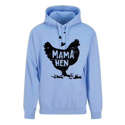 Mama Hen Chicken Funny Farmer Hen Chicken Mama Unisex Surf Hoodie