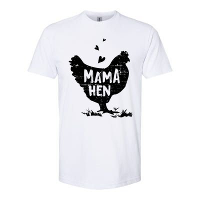 Mama Hen Chicken Funny Farmer Hen Chicken Mama Softstyle CVC T-Shirt