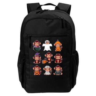 Monkey Halloween Costume Spooky Ghost Monkey Halloween Daily Commute Backpack