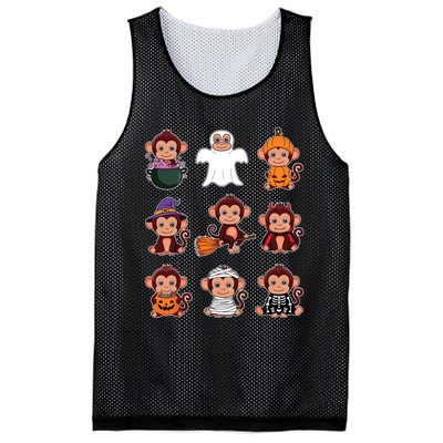 Monkey Halloween Costume Spooky Ghost Monkey Halloween Mesh Reversible Basketball Jersey Tank