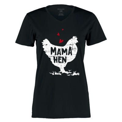 Mama Hen Chicken Women's Momentum V-Neck T-Shirt