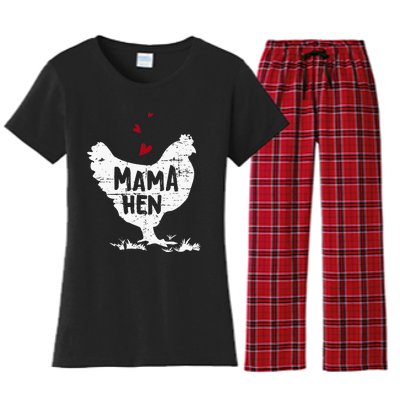 Mama Hen Chicken Women's Flannel Pajama Set