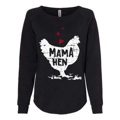 Mama Hen Chicken Womens California Wash Sweatshirt