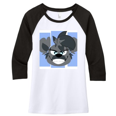 Mini Helen! Chiffon Top Women's Tri-Blend 3/4-Sleeve Raglan Shirt