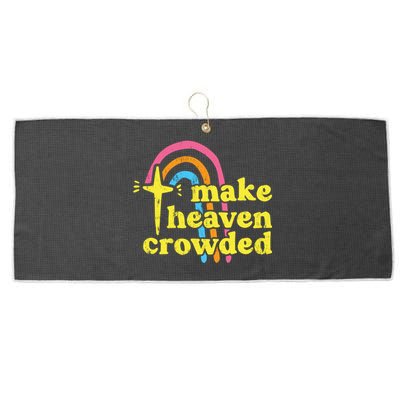 Make Heaven Crowded Cute Christian Missionary Pastor's Wife Meaningful Gift Large Microfiber Waffle Golf Towel