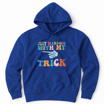 Matching Halloween Couples Just Married She Is My Trick Gift Hoodie