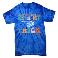 Matching Halloween Couples Just Married She Is My Trick Gift Tie-Dye T-Shirt