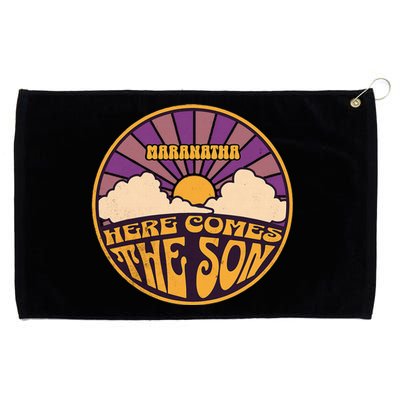 Maranatha Here Comes The Son Jesus Revolution People Easter Grommeted Golf Towel