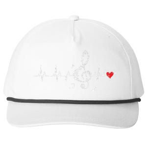 Music Heartbeat Clothing For Music Lovers Snapback Five-Panel Rope Hat