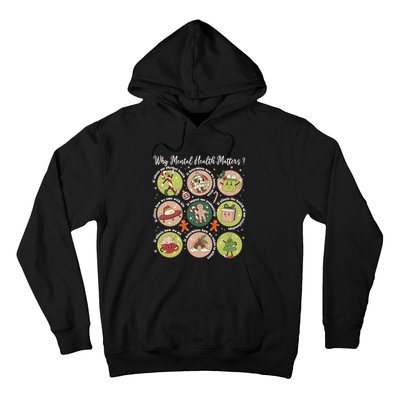 Mental Health Christmas Therapist Christmas Hoodie