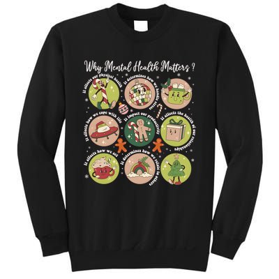 Mental Health Christmas Therapist Christmas Sweatshirt