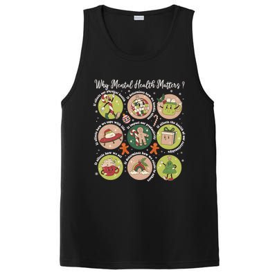 Mental Health Christmas Therapist Christmas PosiCharge Competitor Tank