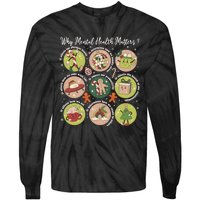 Mental Health Christmas Therapist Christmas Tie-Dye Long Sleeve Shirt