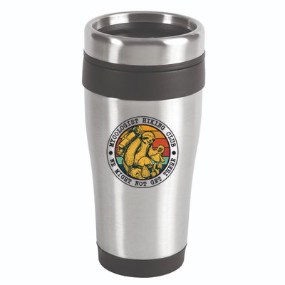 Mycologist Hiking Club We Might Not Get There Sloth 16oz Travel Tumbler