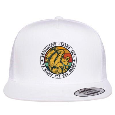 Mycologist Hiking Club We Might Not Get There Sloth Flatbill Hat