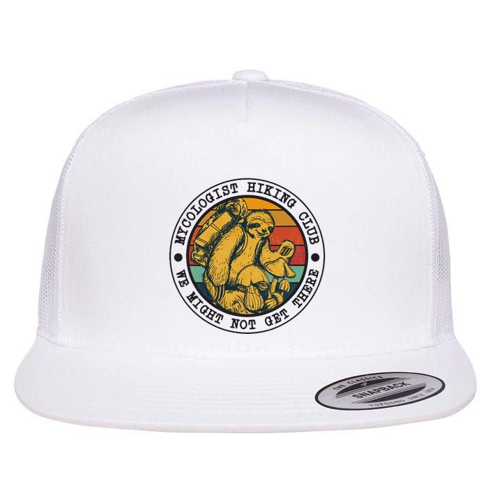 Mycologist Hiking Club We Might Not Get There Sloth Flatbill Hat