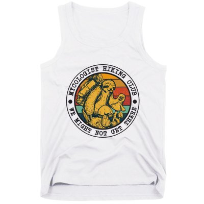 Mycologist Hiking Club We Might Not Get There Sloth Tank Top