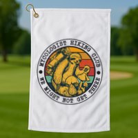 Mycologist Hiking Club We Might Not Get There Sloth Golf Towel