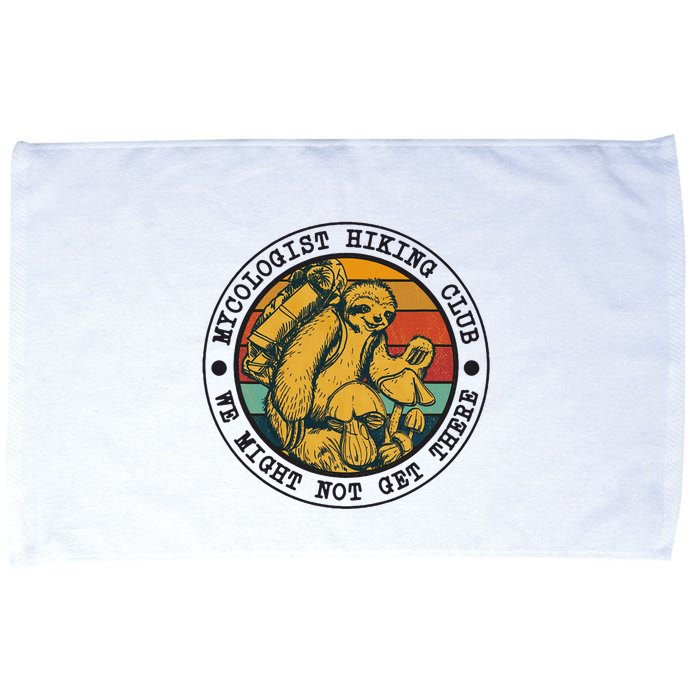 Mycologist Hiking Club We Might Not Get There Sloth Microfiber Hand Towel