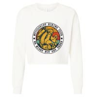 Mycologist Hiking Club We Might Not Get There Sloth Cropped Pullover Crew