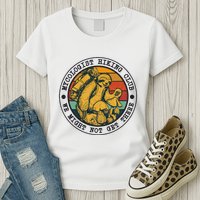 Mycologist Hiking Club We Might Not Get There Sloth Womens T-Shirt