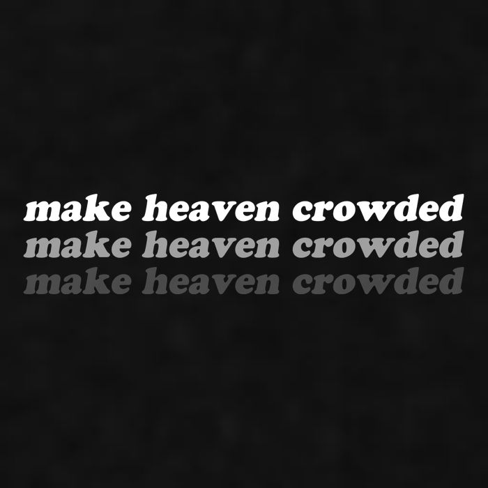 Make Heaven Crowded Ladies PosiCharge Tri-Blend Wicking Tank
