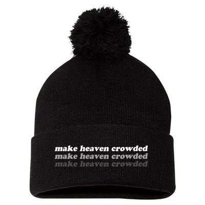 Make Heaven Crowded Pom Pom 12in Knit Beanie